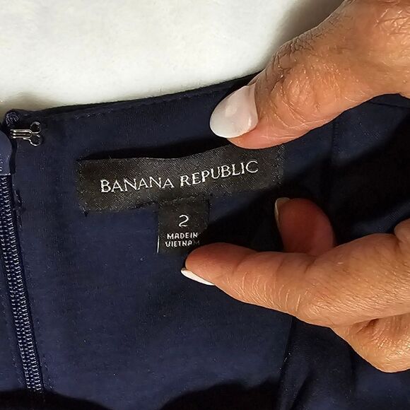 "Banana Republic" Blue dress size 2 - Picture 6 of 15